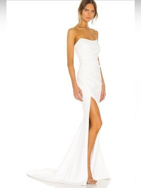 Katie May X NOEL and JEAN Divinity Gown White Strapless Bridal Wedding S